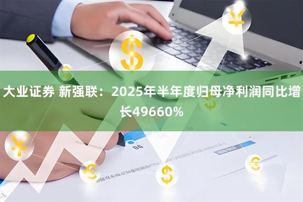 大业证券 新强联：2025年半年度归母净利润同比增长49660%
