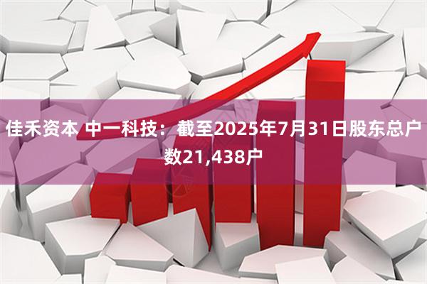 佳禾资本 中一科技：截至2025年7月31日股东总户数21,438户