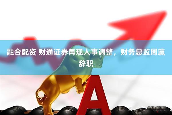 融合配资 财通证券再现人事调整，财务总监周瀛辞职